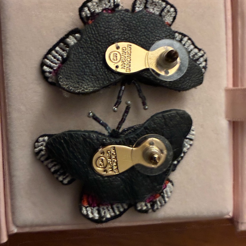 Mignonne Gavigan Beaded Butterflu Earrings - Picture 3 of 5